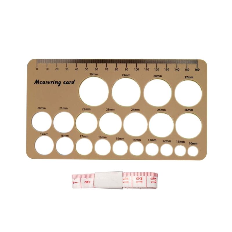 Zacht Food Grade Siliconen Meetinstrument Voor Bepaling van de Tepelmaat Met Dubbele Centimeter- en Inch-schaal