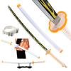 Anime Katana 104cm/41in Tanjiro Zenitsu Kyoujurou Samurai Swords Original Texture Anime Katana Cosplay Bamboo Wooden Toy Sword