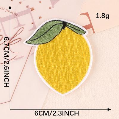 Söta Fruktkombinationer Kläder Hattar Accessoarer Smycken Broderi Tygklistermärken Stämplar Etc