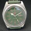 VINTAGE SEIKO 5 AUTOMATIC JAPAN 7009A MENS GREEN COLOR DIAL WATCH a701309-5 R206a-a701309