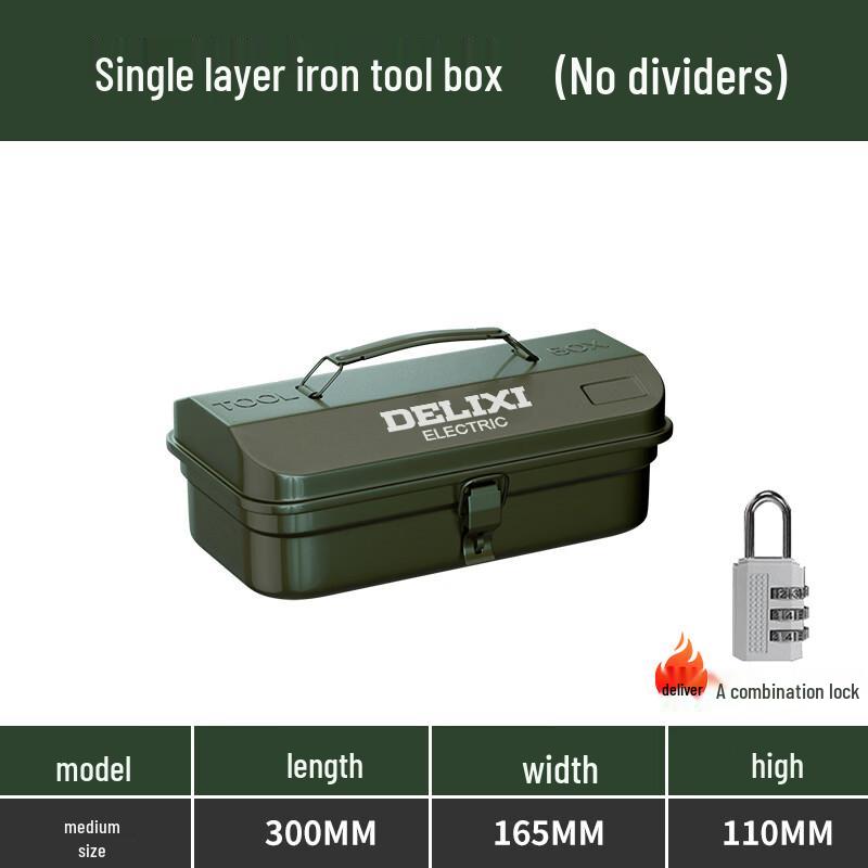 Delixi Multi-functional Metal Toolbox