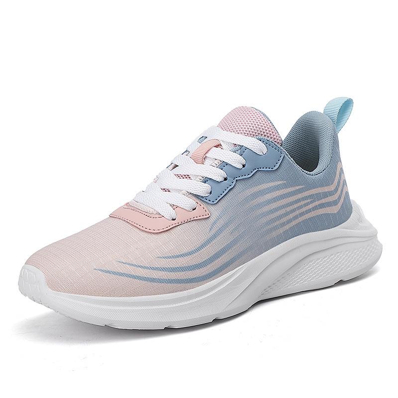 2025 spring new flat-soled women's shoes running shoes autumn mesh breathable travel casual shoes women's large size shoes