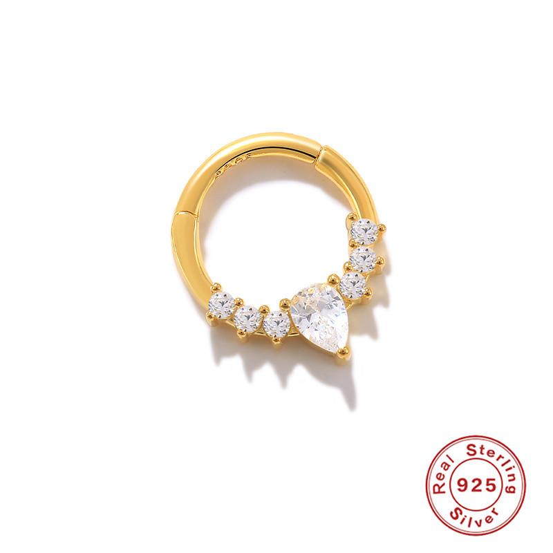 Sterling Silber S925 Körperpiercing Knorpel Nahtloser Nasenring Offener Ring Piercing Mode Nasenring Ohrringe Fußohrringe Ohrringe