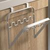 Trash Bag Holder Hangable Bracket For Garbage Pouch Metal Garbage Pouch Holder For Kitchen Doors Portable Folding Waste Can Bag