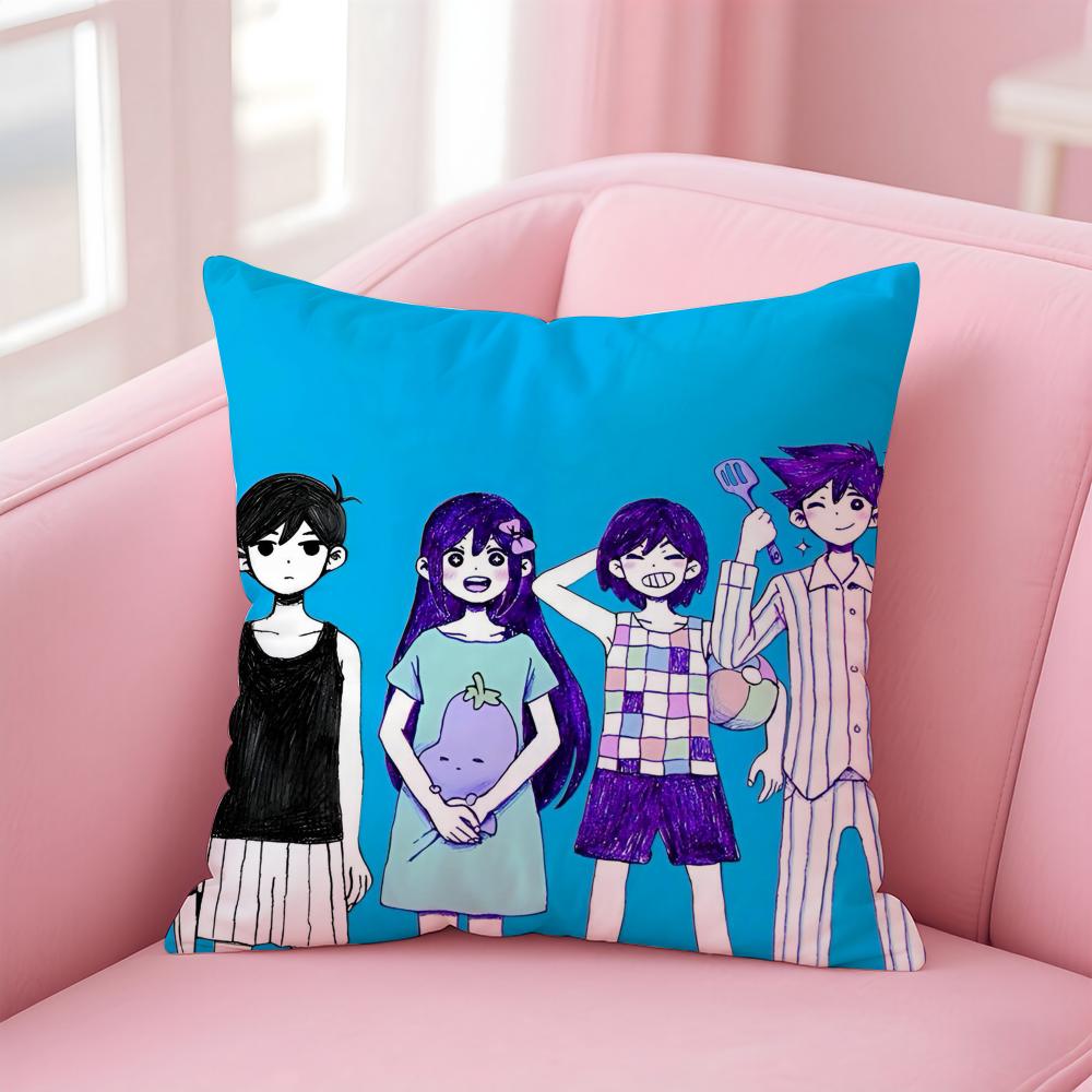 

Eerie Indie Japanese Game Anime Kwaii OOmori Cushion Cover Pillow Case Soft Skin Friendly Fabric Concealed Zipper 30X30cm