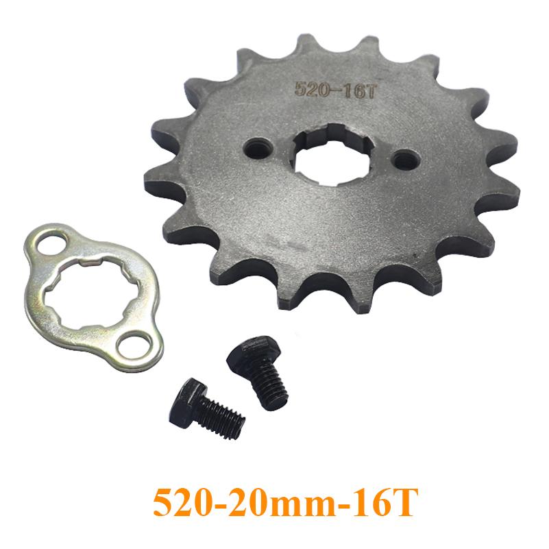 520 20mm 10T 11T 12T 13T 14T 15 16 17 18 19 20 T Front Engine Sprocket For Honda Lifan ZongShen YCF ATV Quad Dirt Pit Bike Buggy