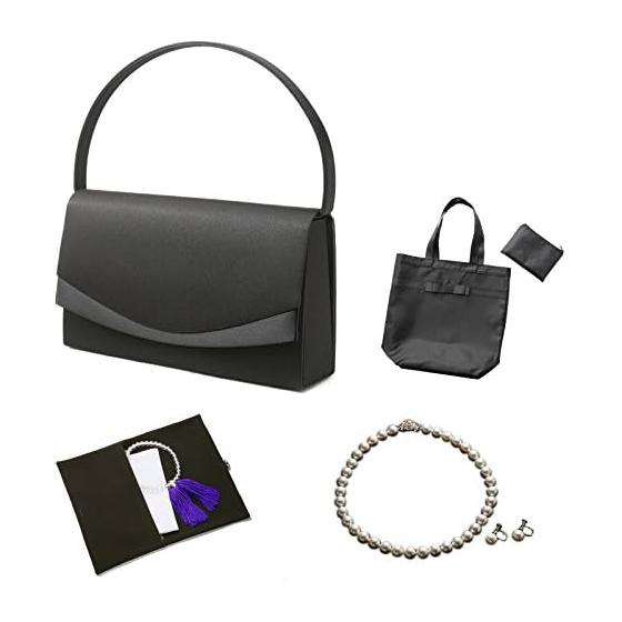 

[Margaret Gold] Formal bag, necklace, earrings, handkerchief, prayer beads, tote [7-piece set] 1 E/L