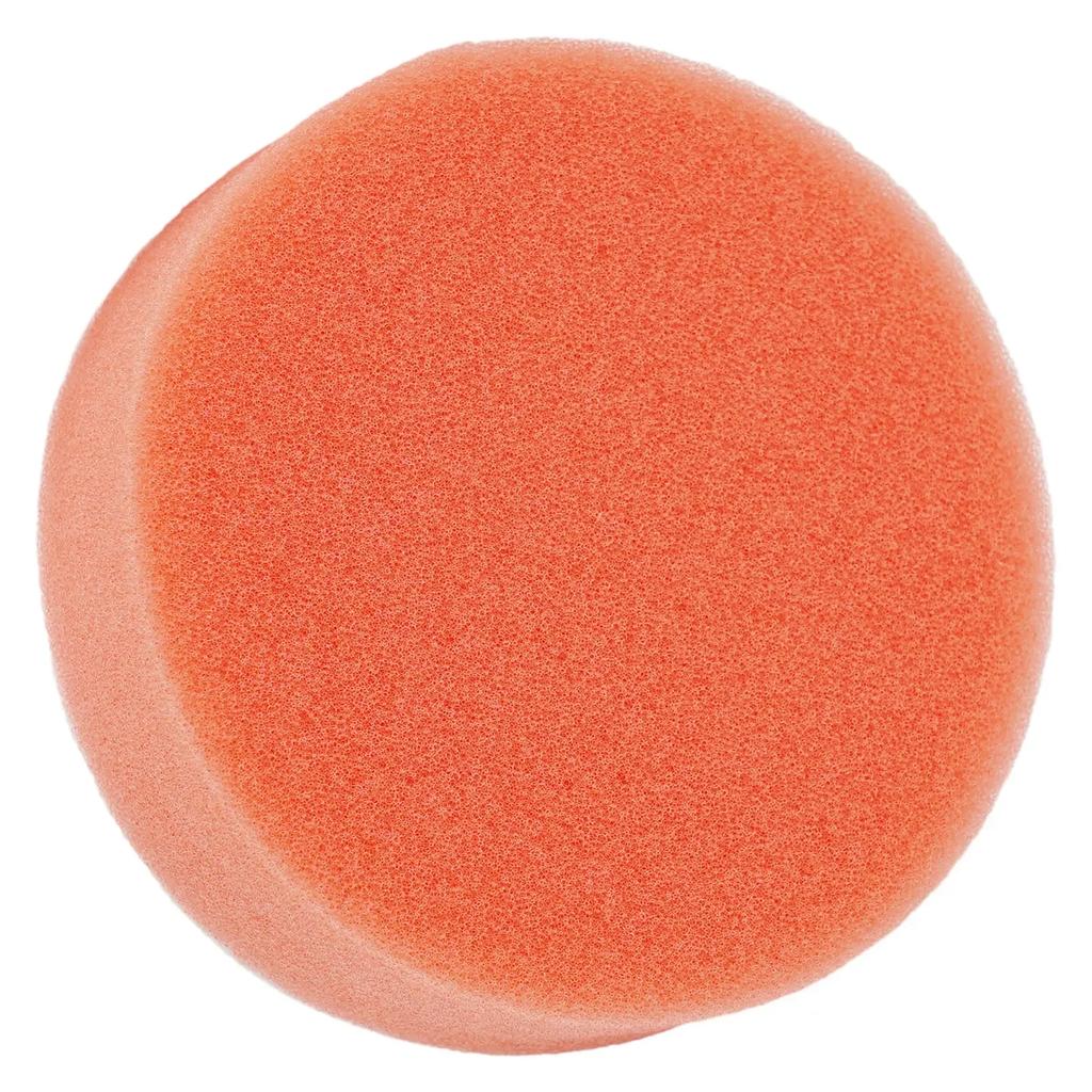 10PCS Sponge 75mm Car Roundness Polishing-Sponge Orange Smooth Flat Sponge Polishing Pad Orange Polishing Disc