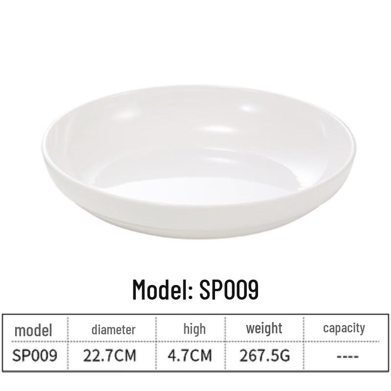 Melamine Imitation Porcelain Round Bone Dish