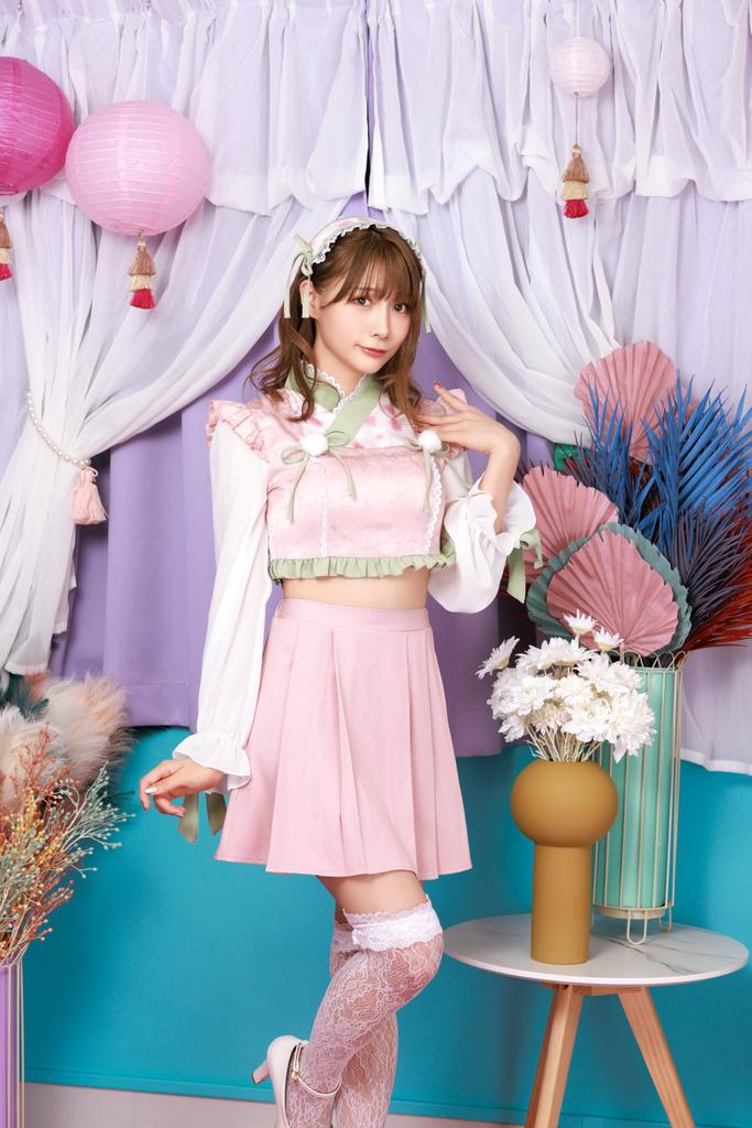 Clearstone Love Dress Halloween Cosplay Peach Blossom Costume for Women Pink