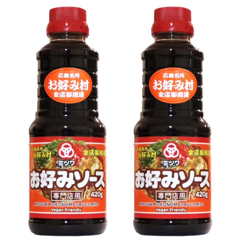 

Mitsuwa Okonomi Sauce 420g 2 bottles Purveyor to all Hiroshima Famous Places Okonomi Village stores Okonomiyaki Sauce The Hiroshima Brand Sun Foods