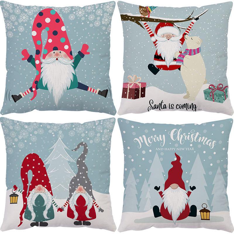 Amazon Hot Pillow Cartoon Doll Vánoční polštář Povlak na polštář Povlak na polštář na pohovku Povlak na polštář na sedák