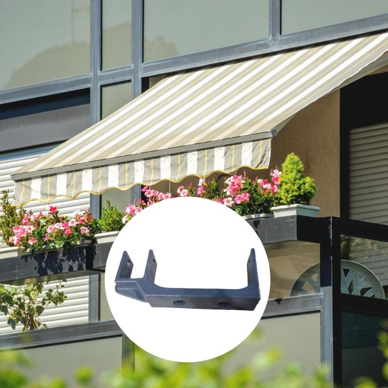 Adjustable Outdoor Awning Mounting Bracket Retractable Awning Bracket For Square Tube Frame Iron Garden Outside