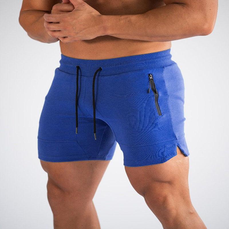 Heren joggingbroek met ritszakken, fitness, sportshorts, heren zomer hardloopbroek, korte broek, heren jogger, mesh workout, strandsport, korte broek