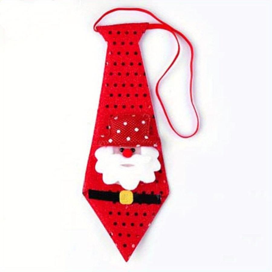 

1PC Christmas Santa Claus Snowman Elk Ties for Decor Funny Festival Rave Gifts Christmas Decorations Supplies