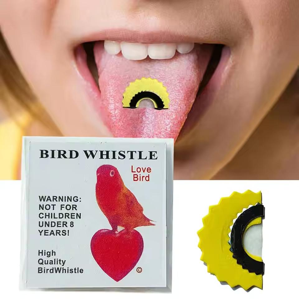 1Pcs Bird Wacky Whistle Magic Fun Bird Caller Tongue Warbler Original Magic Tweeting Noisemaker Toys Tricks Present