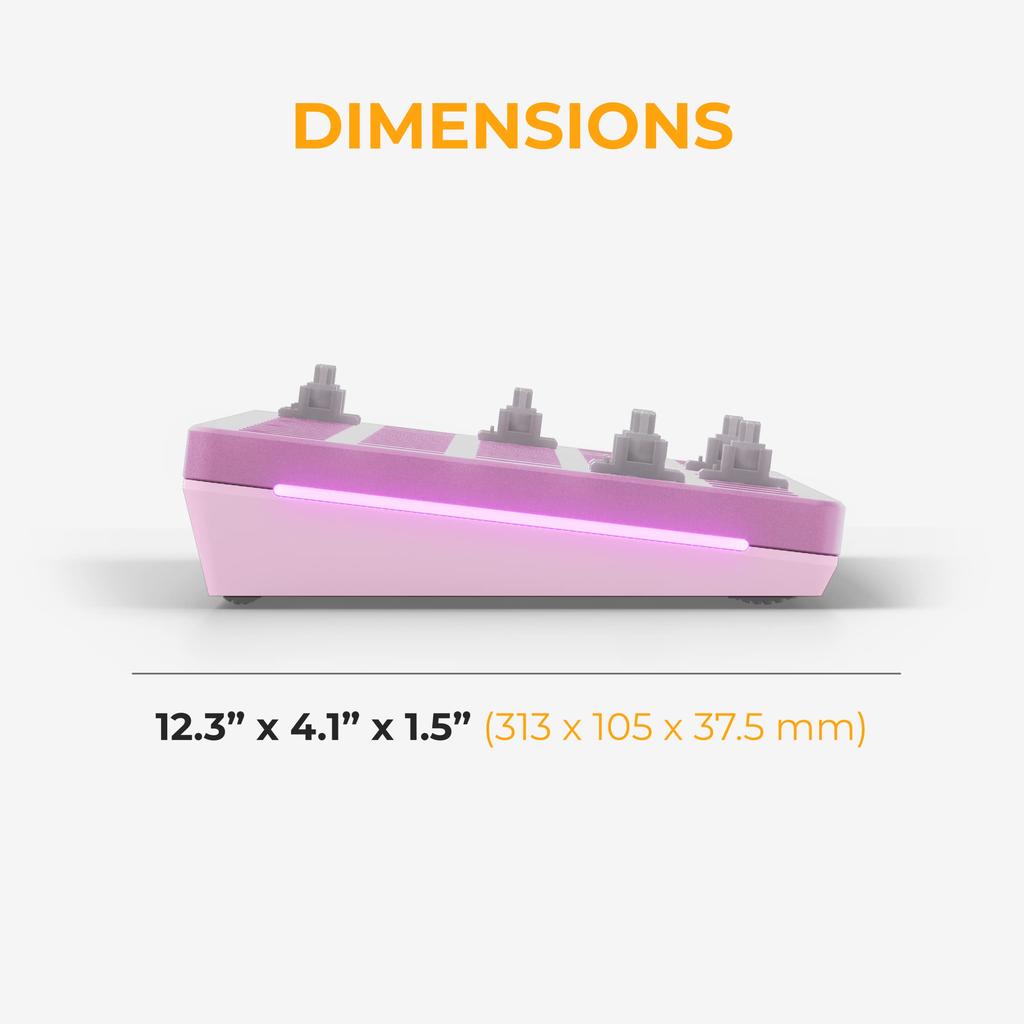 Glorious GMMK2 PC-Tastatur, Gaming, kompakt, Barebones, Hot-Swap-kompatibel, RGB, kabelgebunden, Typ C, USB, benutzerdefinierte DYI-Hot-Swap-Tastatur, Tenkeyless, mechanisch