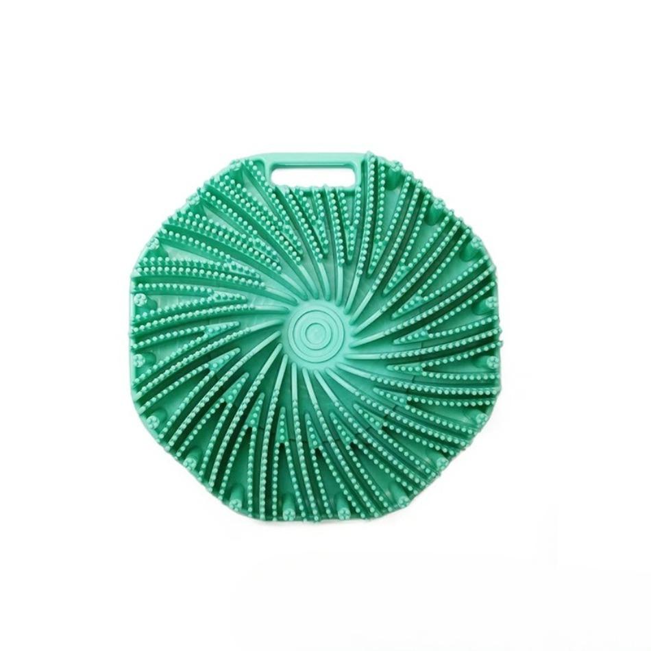 Soft Silicone Exfoliating Brush Cleanser Manual Body Cleansing Scrubber Shower Gentle Massage Bath Brush Bathroom Accessorie