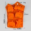Halloween Silicone Mold for Pumpkin Ghost Skull Bat Shapes Reusable Baking Molds for Cake Decoration Resin Plaster Crafts