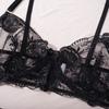 Sexy Erotic Lingerie Women Bra And Panty Garters 3pcs See Through Lingerie Sets Sexy Women's Underwear Set Female Sexy Costumes