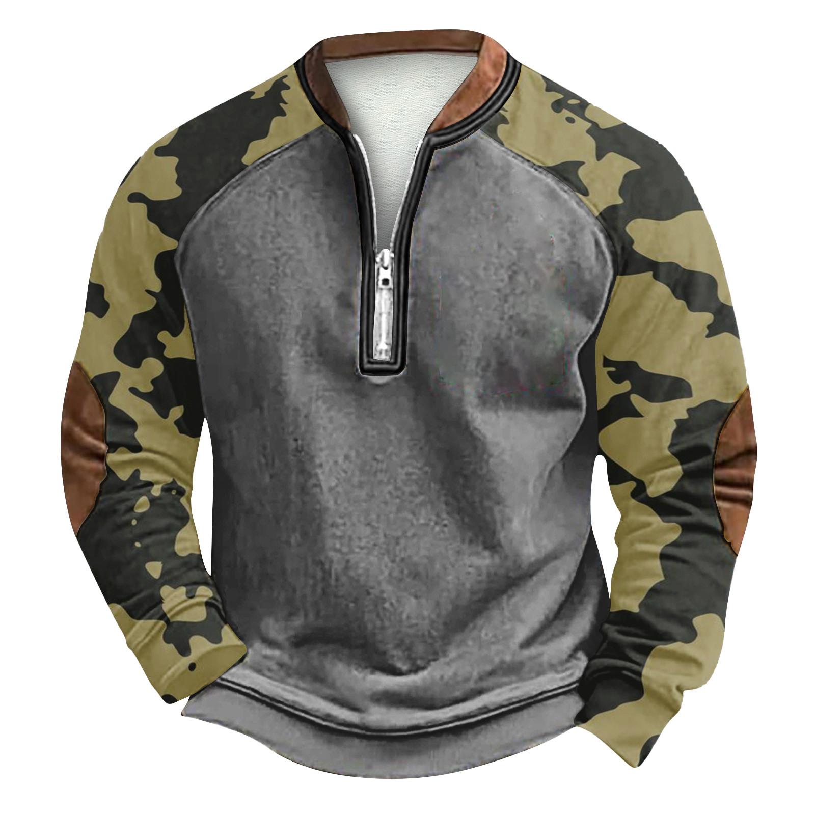 

Мужская зимняя толстовка с пряжкой Мужская толстовка с принтом L