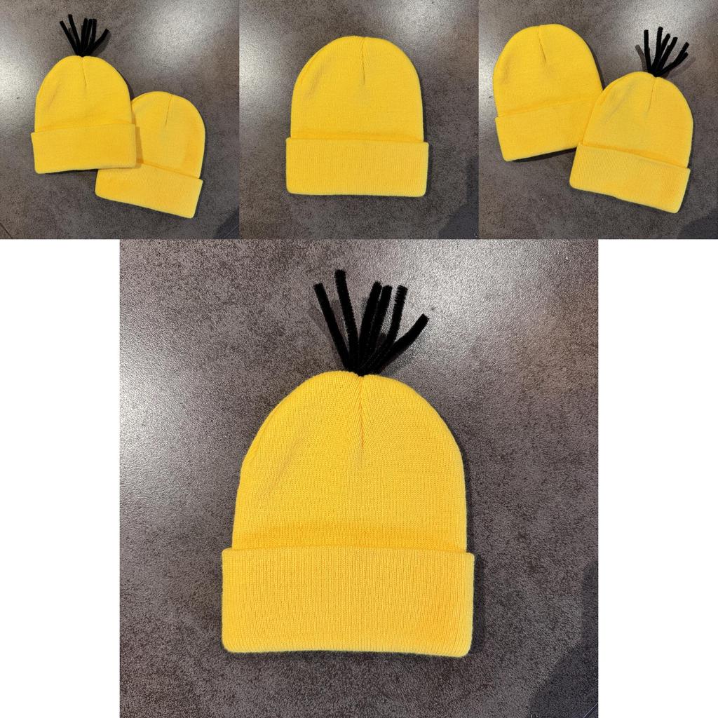 Minions Cartoon Knit Beanie Hat For Winter Warmth And Streetwear Fashion