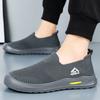Men’s Casual Breathable Mesh Slip‑On Shoes Lightweight Summer Flywoven Loafers for Everyday Walk Outdoor Comfort