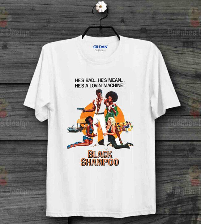 

Black Shampoo T Shirt 1976s Movie Action Film Poster Hipster T Shirt B185 4XL