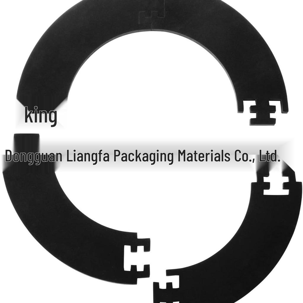 Black EVA Round Dartboard Wall Protector - Mountable, Storable, Splicable, Removable Accessory