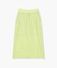 LECOQ Women'S Airy Tension Shirred Midi Skirt Yellow (Qp222Osk41)