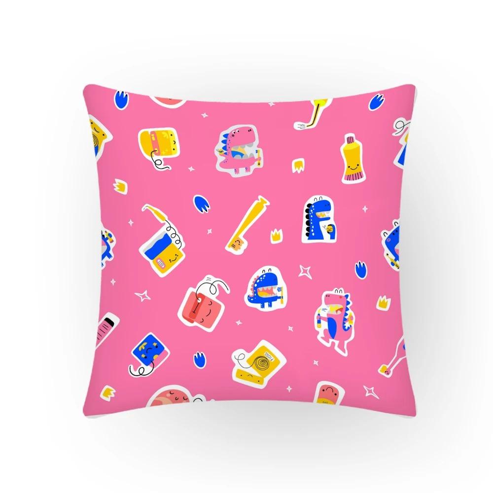 

Juste de coussin de voiture de canapé de комод, украшение de la maison de luxe, taie d oreiller, мотив животного из аниме-рисунка, жираф 60x60cm