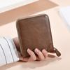 Pu Leather Men's Business Wallets Black Short Billfold Purse Fashion Men's Fold Wallets  Gift
