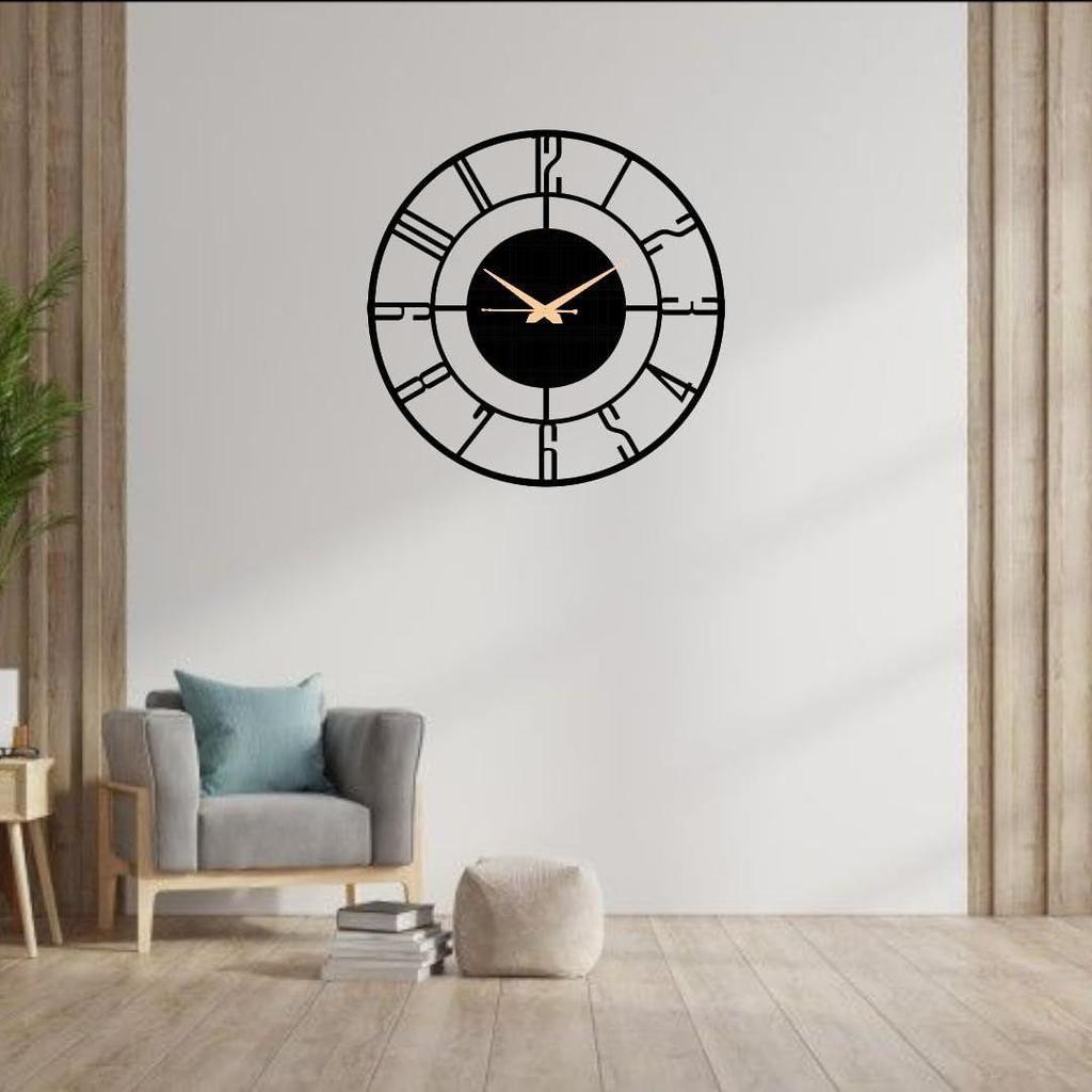 Wall Clock 60 x 60 cm Big Size Wall Clock Large Size for Hall 60 Large Clocks for Living Room ( 60 cm)