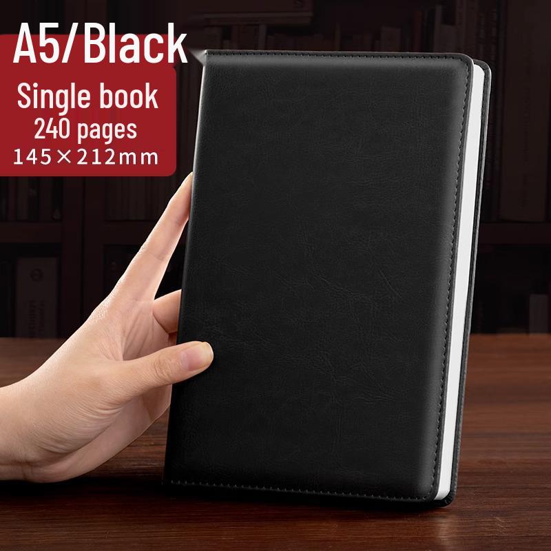 "Superdickes Business-Notizbuch": Lederhülle für Meetings und Büro mit anpassbarem Logo"