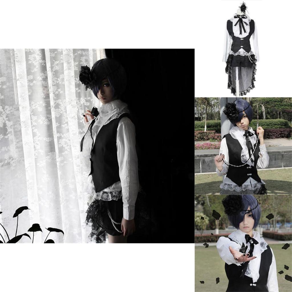 Exquisite Black Butler Ciel Phantomhive Cosplay Costume With Perfect Stitches