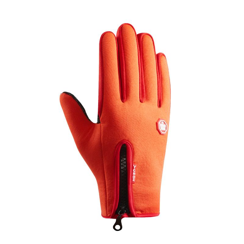 2PCS Winter Warm Full Fingers Gloves Waterproof Cycling Outdoor Sports Running Motorcycle Ski Touch Screen Fleece Gloves Guant
