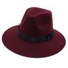 Unisex British Style Felt Fedora Hat