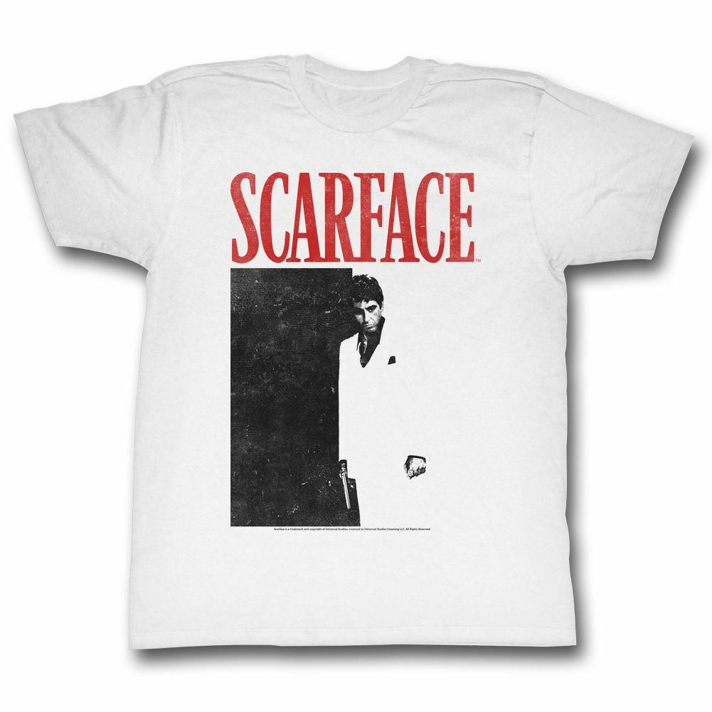 Scarface Black And Red White T-Shirt Mens Womens Tees Top S