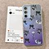 Black Bow Cartoon Animal Phone Cases Phone Case for Samsung Galaxy A56 A16 A26 A36 A55 A14 A24 A34 S25 S24 Silicone Back Cover