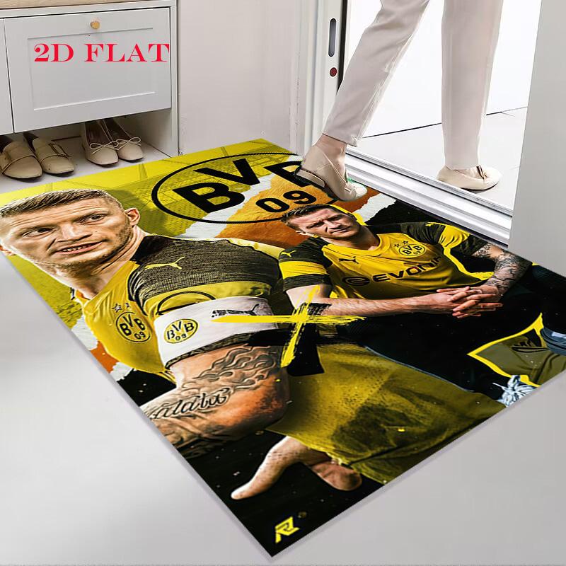 Borussia Dortmund Carpet Rug for Living Room Bedroom Home Sofa Decoration,Kids Play Nonslip Floor Mat