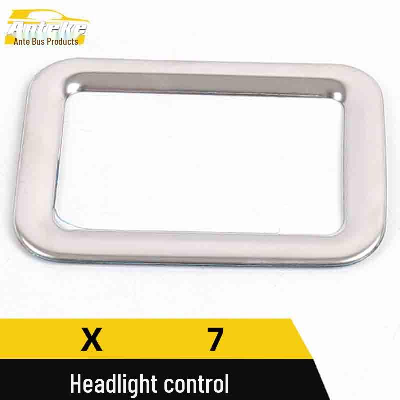 Stainless Steel Headlight Control Ring & Adjustment Button for SWM X7