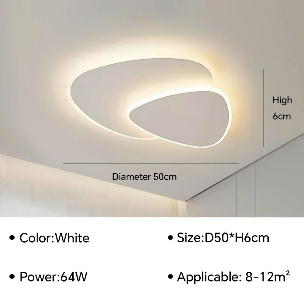 Modern Simple LED Ceiling Lamp For Living Room Bedroom Study Baby Room Kitchen Aisle Loft Chandelier Lighting Fixture Home Decor