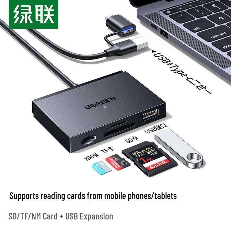 Ugreen USB-A & Type-C 2-in-1 Multi-Function Card Reader