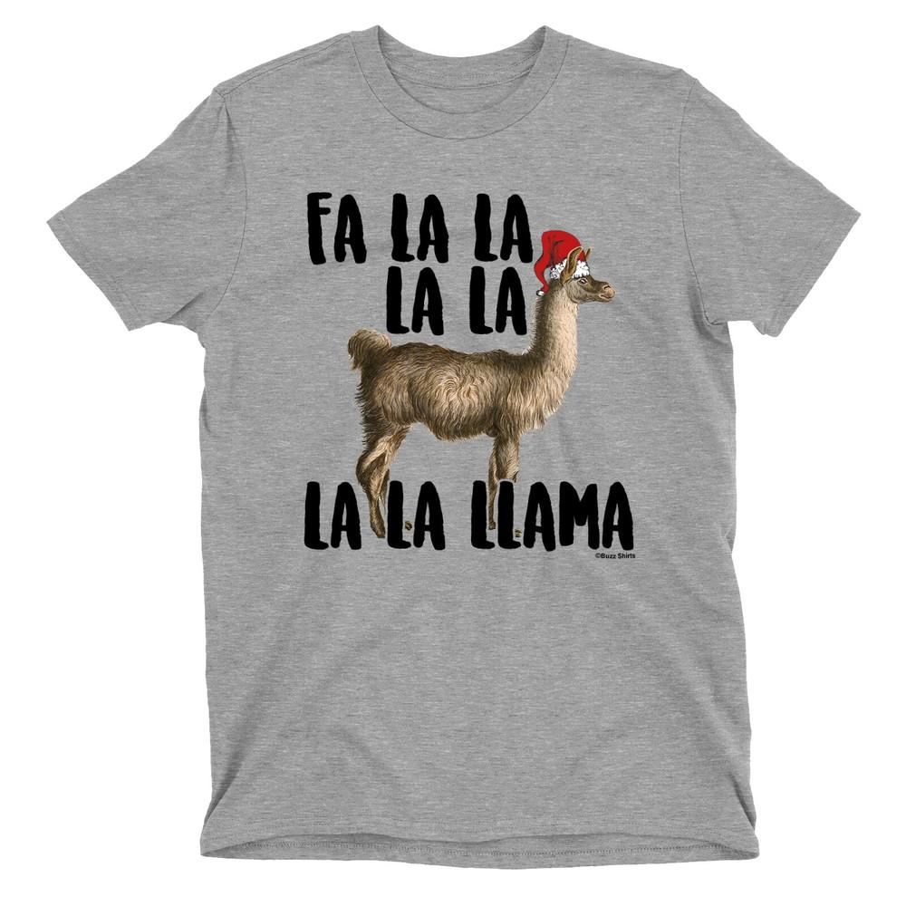 

Футболка детская рождественская Fa La La Llama, забавная животная, подарок на Рождество, детский подарок 4XL