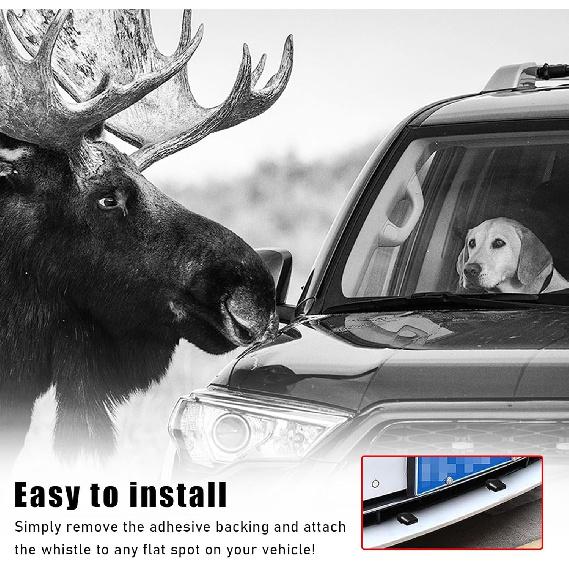Wevdn 4 PCS Deer Whistles for Car, Avoid Collisions Save Deer Warning Devices with Waterproof Adhesive Tapes, Universal Animal Alert Accessories for