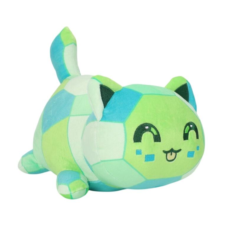 

Cute Short Plush Cat Toy With Devil And Angel Designs 25cm Height Jadeite