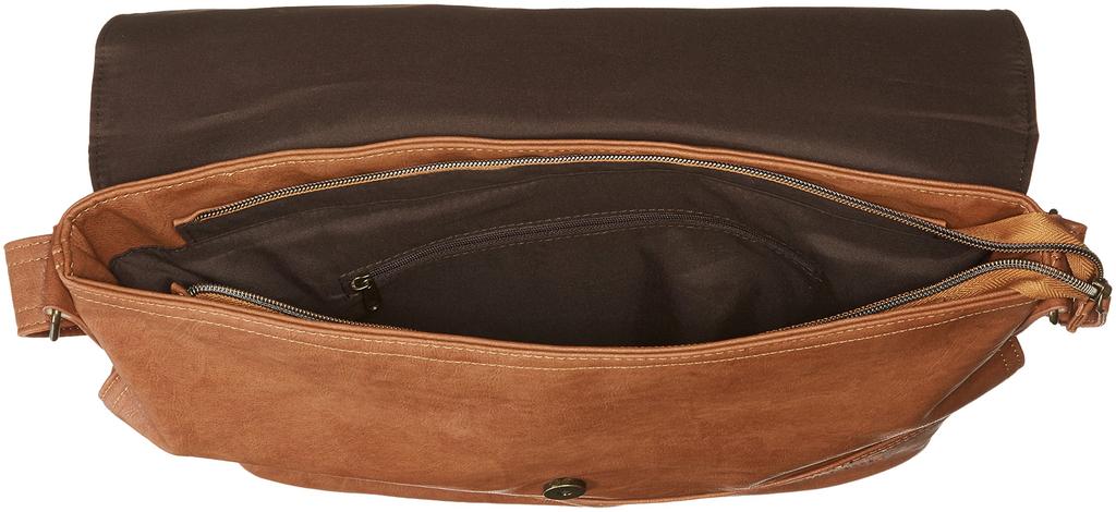 roots shoulder bag [Rename] -camel