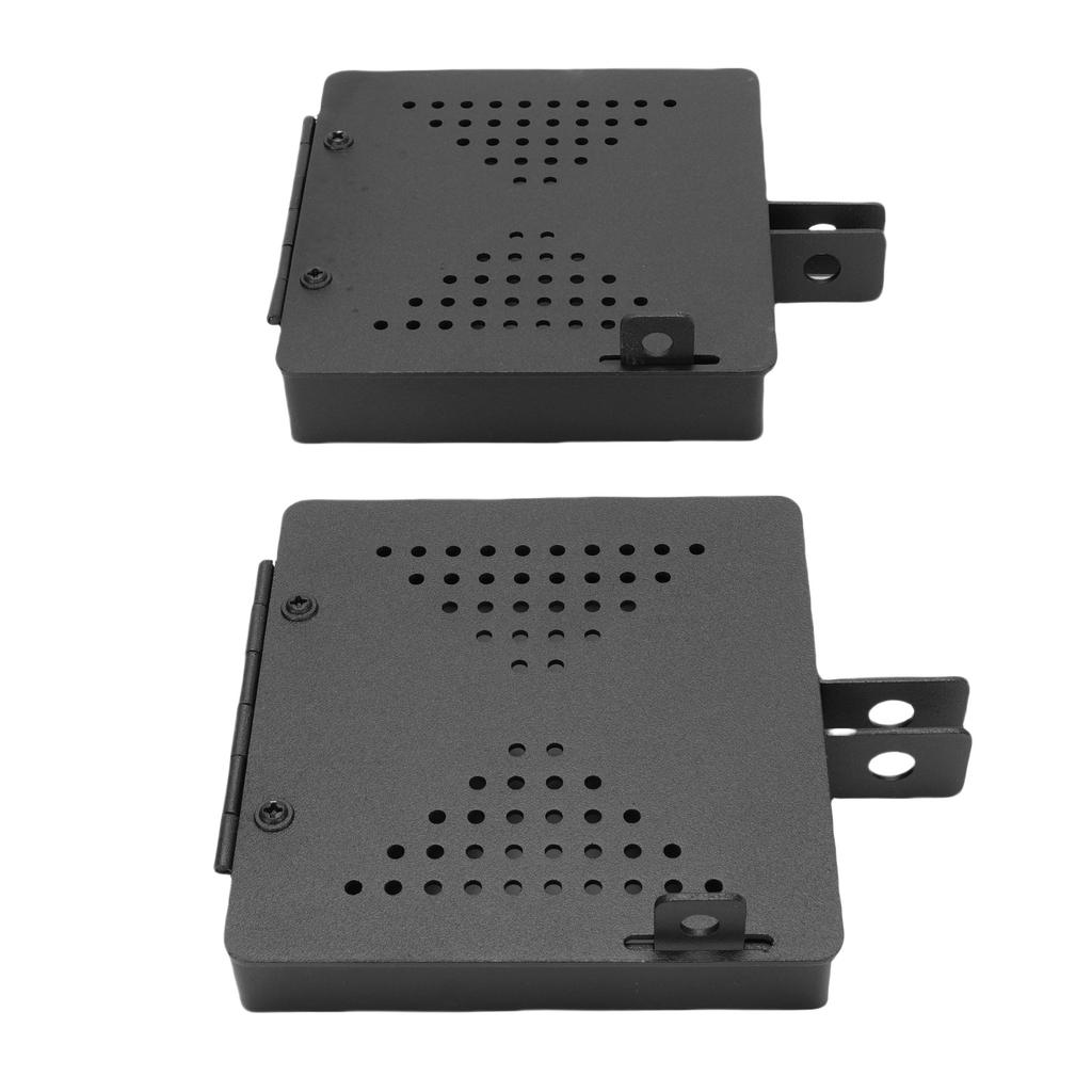 2 Set RV Bumper End Cap Iron Sewer Hose Storage Tube Caps for 4in Square Bumpers Travel Trailer Accessories