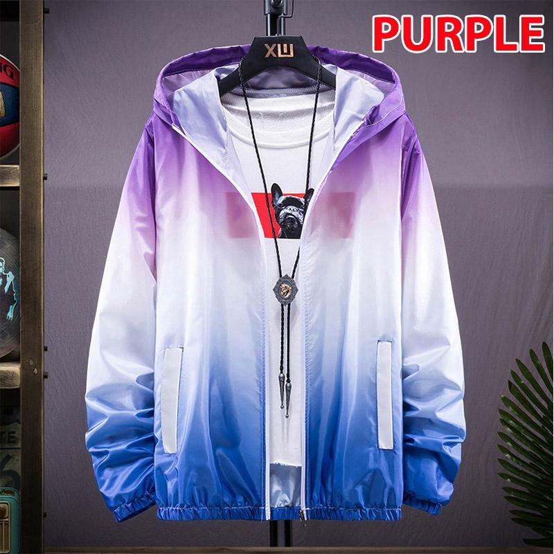 Unisex UV Protect Waterproof Windbreaker Zipper Jacket Hoodie Outwear Coat(Size:XXS-7XL)