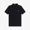 FRED PERRY [Sharp] Cross Tape Polo Shirt - Black Afpm2612304-102